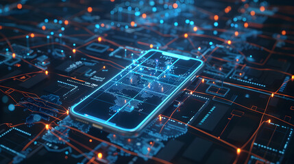 Futuristic Representation of Expansive XG Mobile Network Infrastructure in Urban Setting