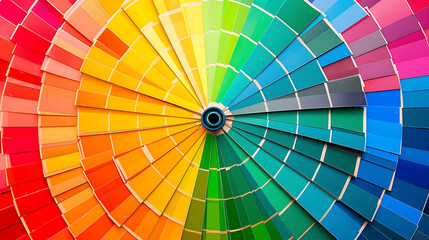 Fototapeta premium Harmony in Hues: The Vibrant Palette of Nature and Art