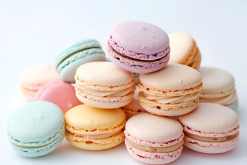 Obraz premium pastels macarons, AI generated