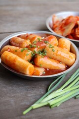 Rice cake with chili sauce Korean food