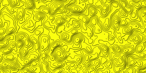 Hand-sketched abstract pattern based on mapping and topographic flow

