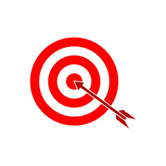 Arrow target vector icon design