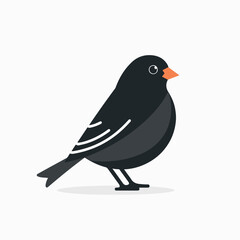 Fototapeta premium Finch in cartoon, doodle style. Image for t-shirt, web, mobile apps and ui. Isolated 2d vector illustration in logo, icon, sketch style, Eps 10. AI Generative