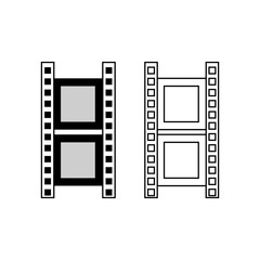 Film strip icon vector design