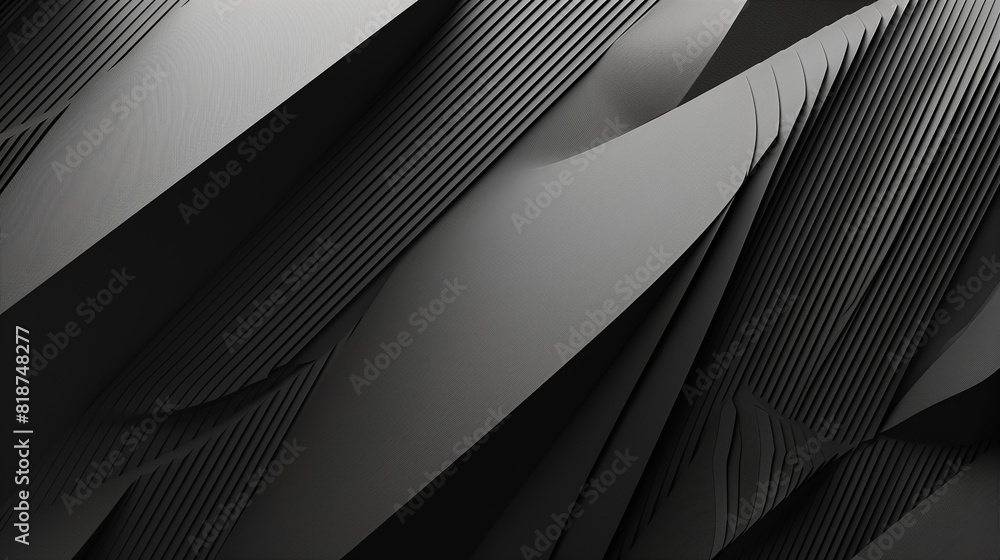 Poster a black and white image of a line with a white line on top of it. the image is abstract and has a se