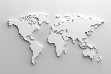 World Population Day white background wallpaper with world map and text design.