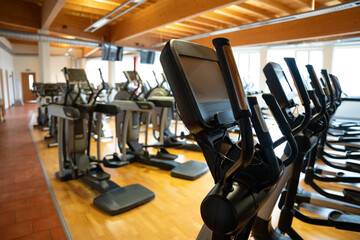 Gym, studio equipment, sport, gym interior
