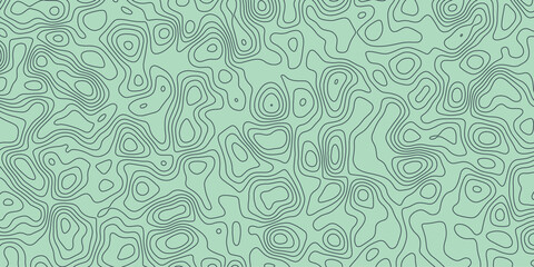 Abstract elevation contour lines with a layered and textured design style

