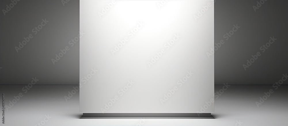 Aufkleber a minimalist white square brochure with a subtly illuminated design ideal for incorporating your own