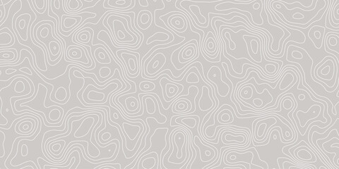 Fluid map-like design using organic hand-drawn lines in abstract flow

