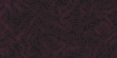 Decorative pattern of swirling terrain lines for use in abstract design

