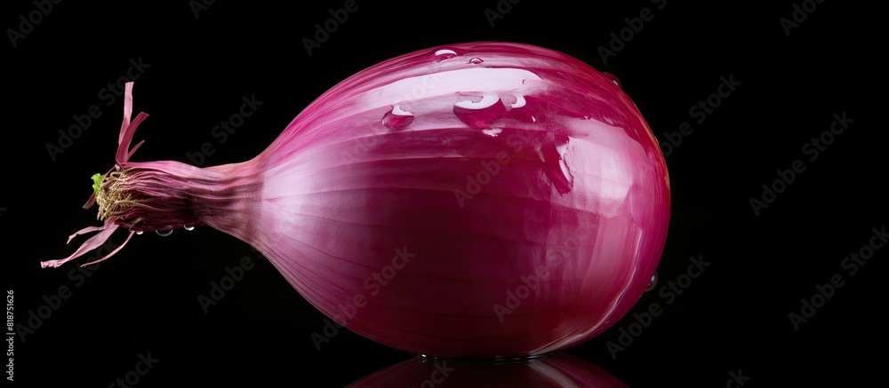 Aufkleber A red onion with no background show on it so called a copy space image