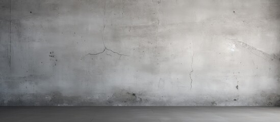 A wall with a gray concrete surface providing blank space for images. Creative banner. Copyspace image