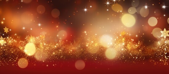 A festive holiday background with copy space image