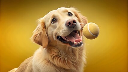 golden retriever play baseball