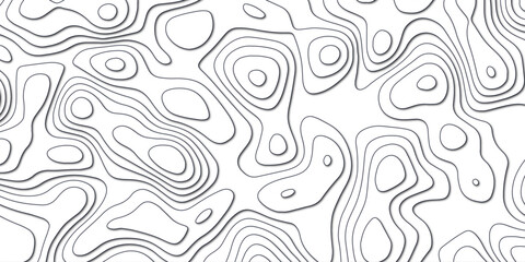 Natural topographic motion illustrated through abstract contour lines

