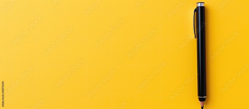 Poster a black pencil is used to write the phrase conflict of interest on a yellow background creating a co