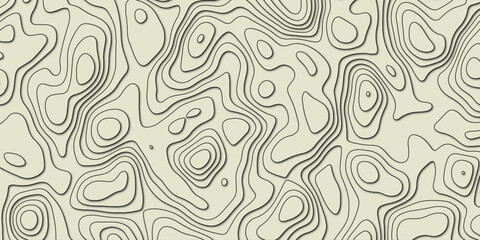 Terrain contour simulation rendered as seamless abstract line design

