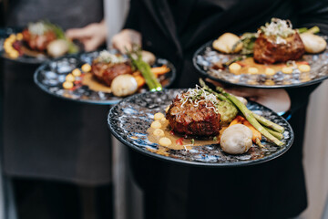 Plates filled with a diverse array of delectable cuisine