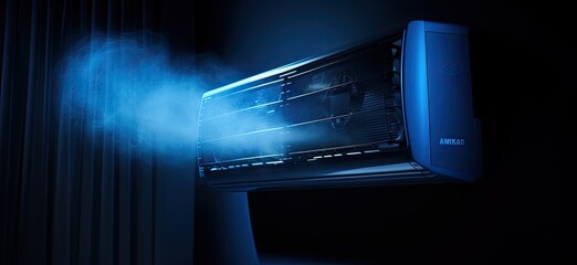 Blue Breeze: An Air Conditioner's Glow