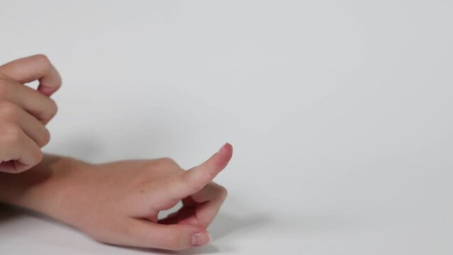 Flinging a Green Hair Tie
