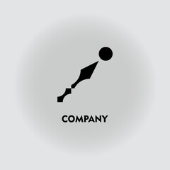 Spear weapon logo vector design