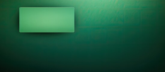 A green desktop backdrop featuring a blank paper tag label or sticker with ample copy space for adding content