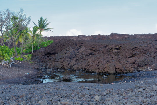 Pohoiki Hot Springs on the Big Island of Hawaii