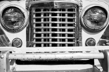 vintage car headlight