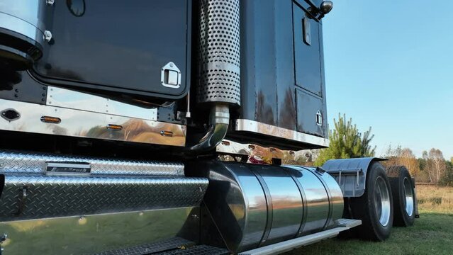 Semi Truck Driver Getting Into the Vehicle