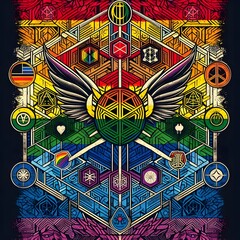 Inclusive LGBTQ+ Diversity Vibrant Representation of Love, Identity, and Pride  Microstock Image