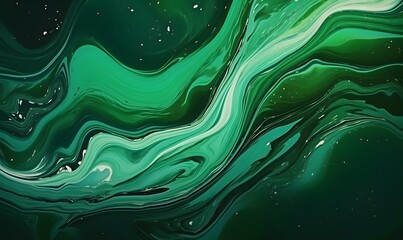 Abstract green marble textured background, Generative AI