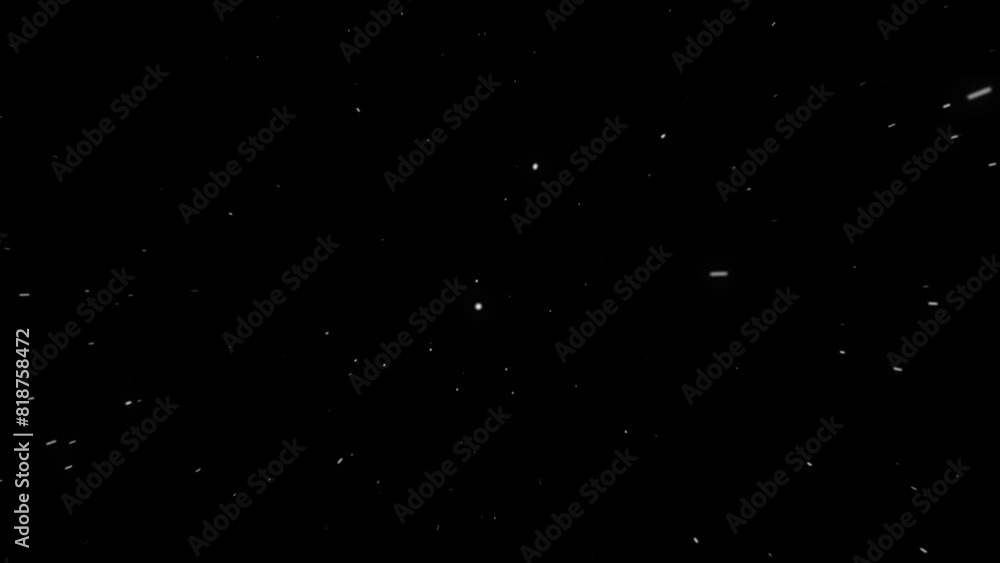 Wall mural 3d illustration loop zooming moving star field in starry night