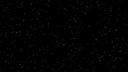 Illustration stunning seamless looping blinking stars on black sky background
