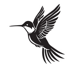 Fototapeta premium Hummingbird in cartoon, doodle style. Image for t-shirt, web, mobile apps and ui. Isolated 2d vector illustration in logo, icon, sketch style, Eps 10. AI Generative