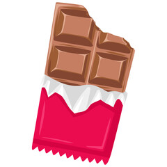 Chocolate Bar Candy Illustration