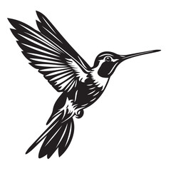 Obraz premium Hummingbird in cartoon, doodle style. Image for t-shirt, web, mobile apps and ui. Isolated 2d vector illustration in logo, icon, sketch style, Eps 10. AI Generative