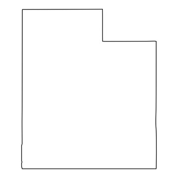 recommend clip art: Outline of the state of Utah