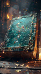 Uncovering the Secrets of Forbidden Spells Hidden Within the Depths of Ancient Tomes description:This captivating image invites the viewer to peer