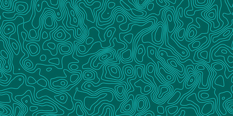 Continuous contour pattern with map-inspired design in flowing style

