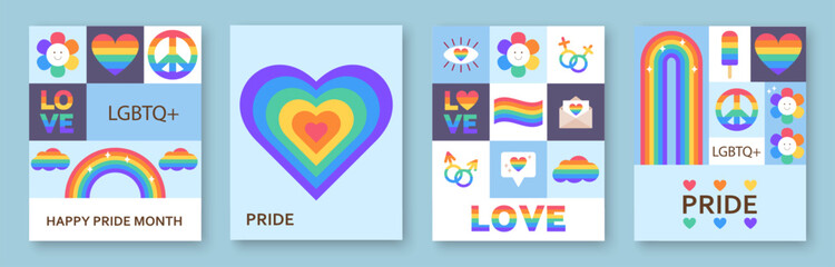 Symbol of the proud LGBT community, Vector illustration.