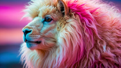 Rainbow Lion, Energetic Lion Dance with Hyperreal Synth wave