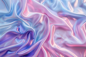 Fototapeta premium Pink and blue silk fabric background
