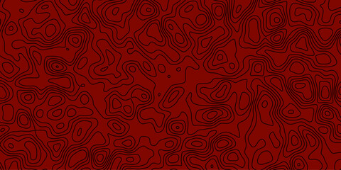 Seamless illustration of elevation contour lines in natural abstract form

