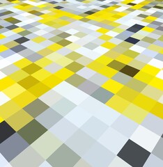 pale yellow and grey diamond shape with perspective