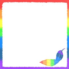 rainbow feathers background