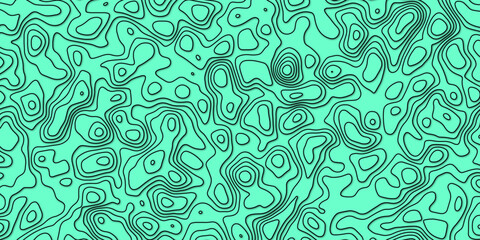 Decorative pattern based on topographic art and elevation visual style

