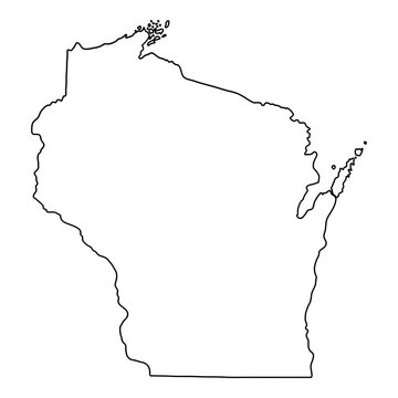 recommend clip art: Outline of the state of Wisconsin