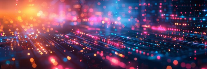 Obraz premium Technological abstract background digital communication