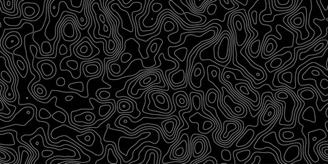 Curved seamless contour map background for creative design use

